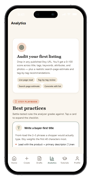Audit & Improve Your Listings